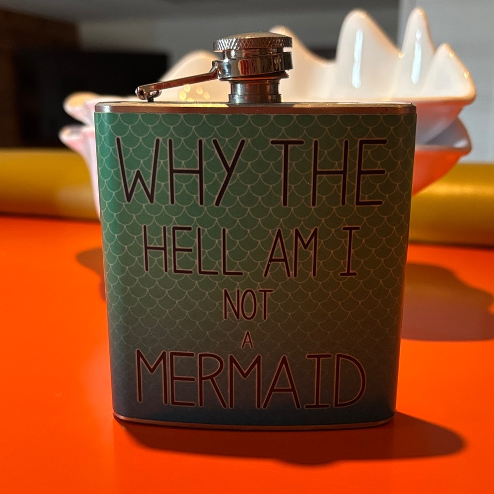 Green Mermaid Flask